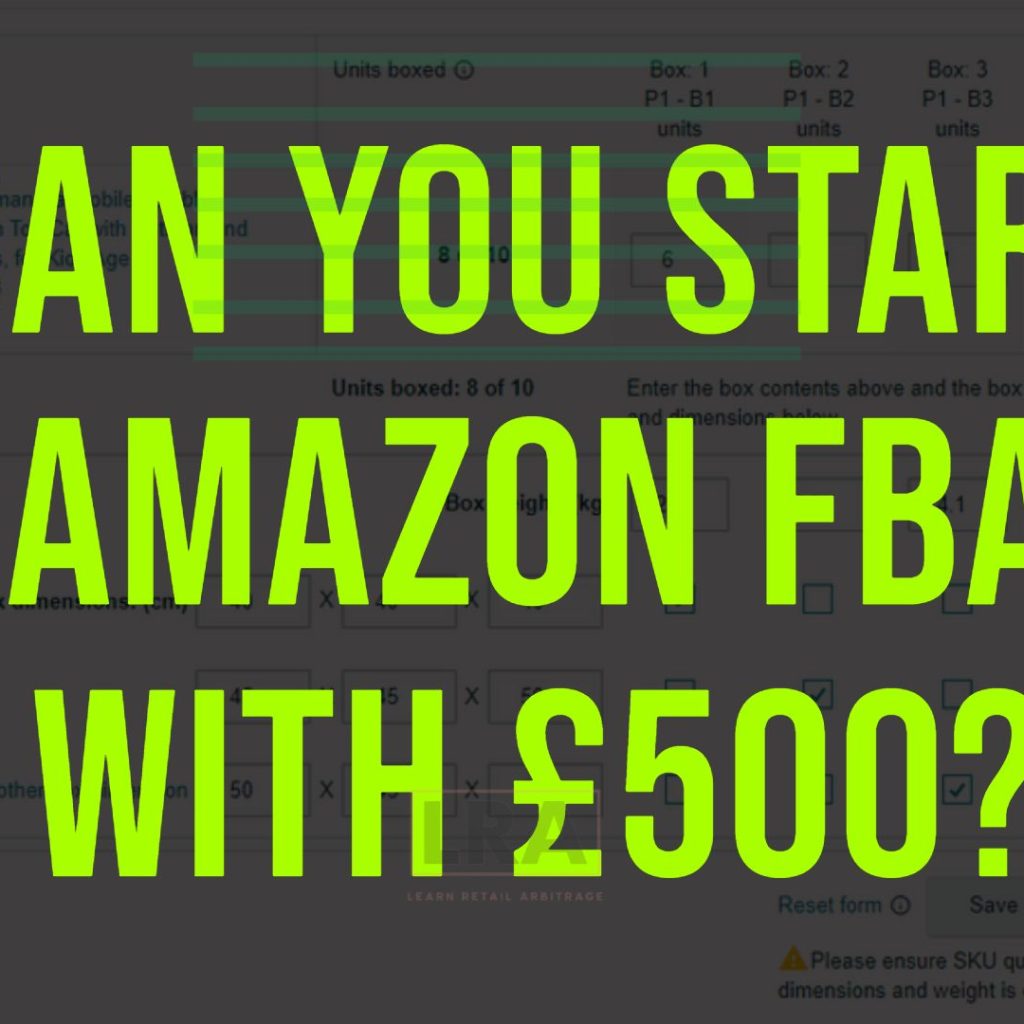 Can you start Amazon with £500