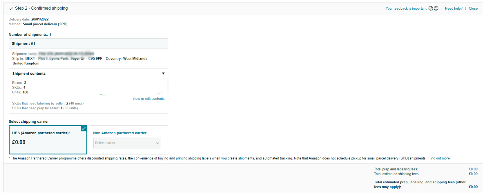 Confirm Shipping