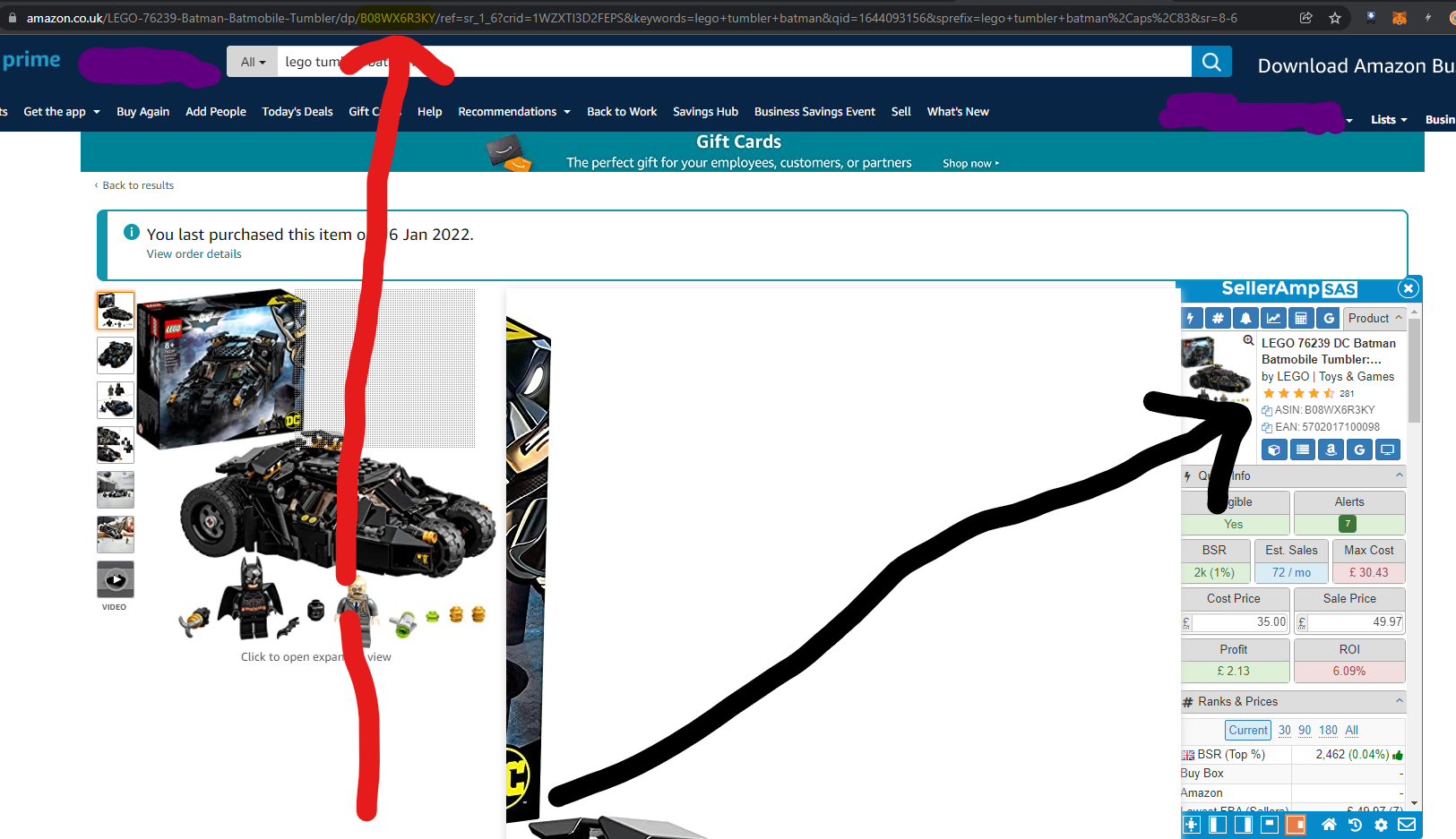 Finding Asin on Amazon