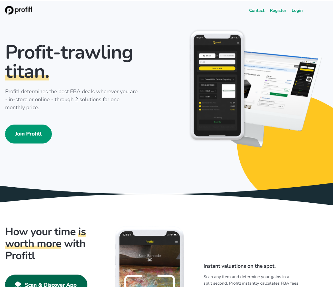 Profitl Review - Homepage