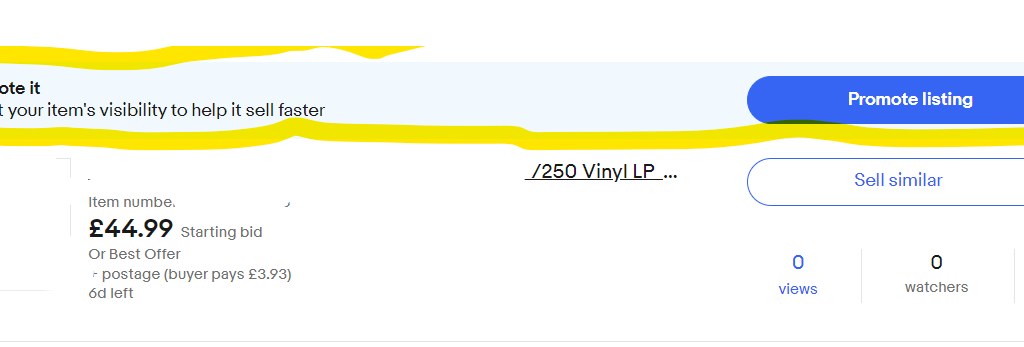 Promoting a Listing on eBay